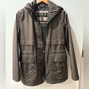 Size 6 US Barbour Altair Rain Jacket -Olive Green